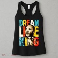 Dream Like King Black History Month Martin Luther King Day Women's Tank Top thumb 3