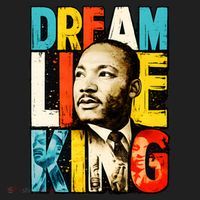 Dream Like King Black History Month Martin Luther King Day Hat thumb 2