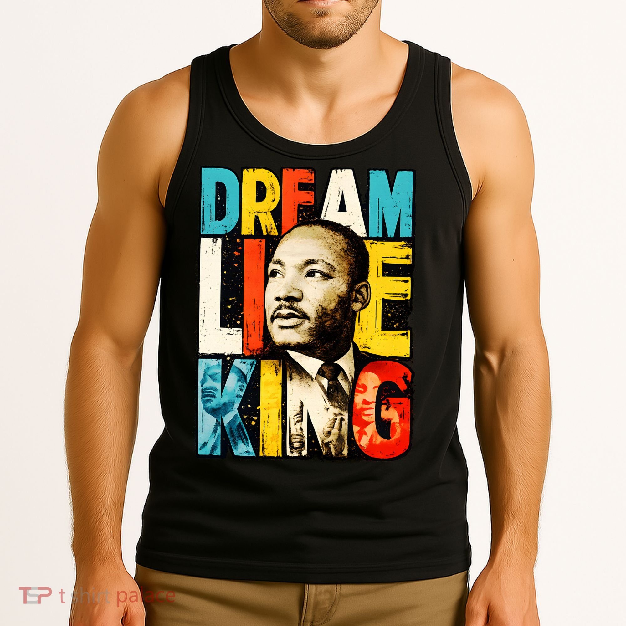 Dream Like King Black History Month Martin Luther King Day Tank Top