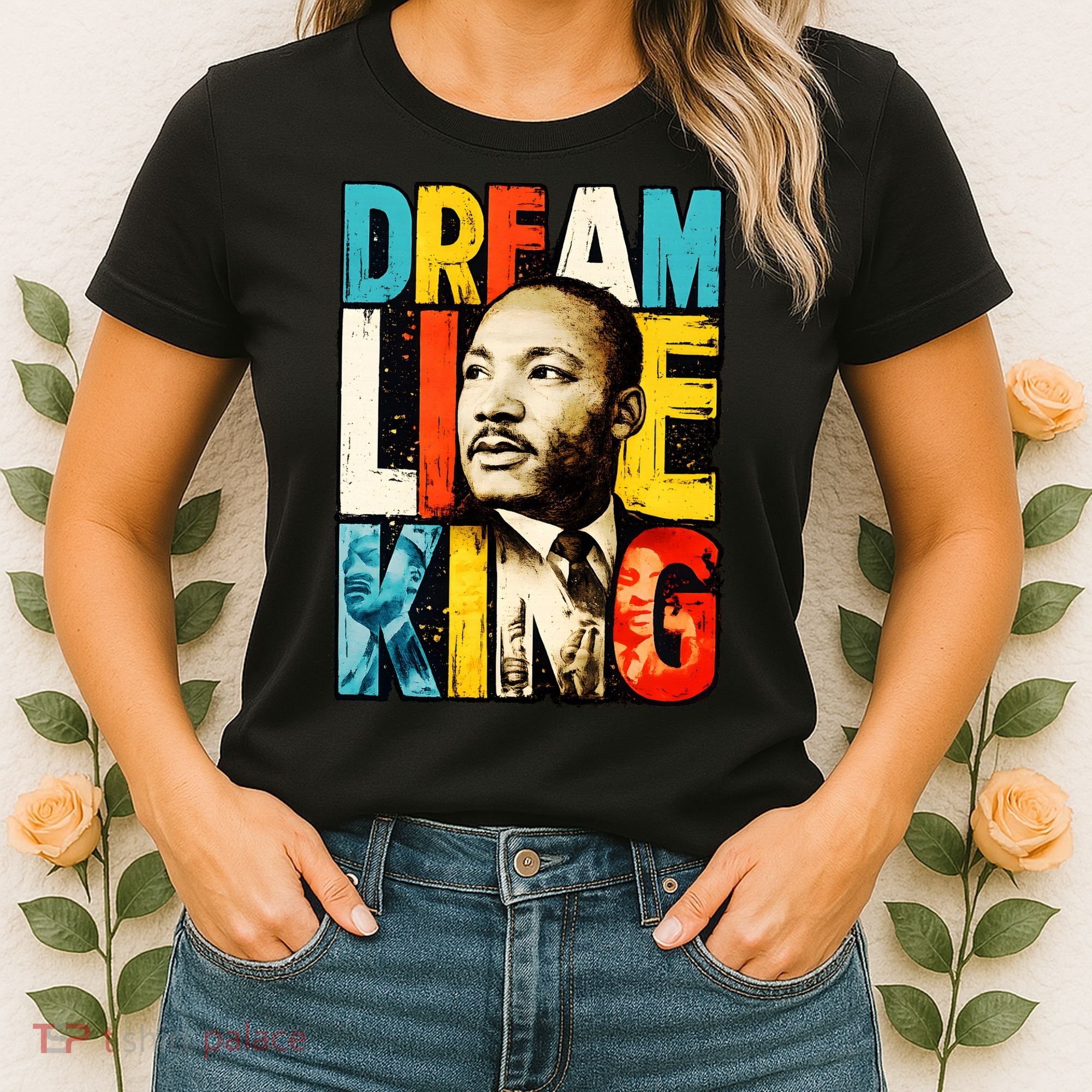 Dream Like King Black History Month Martin Luther King Day Women's T-Shirt