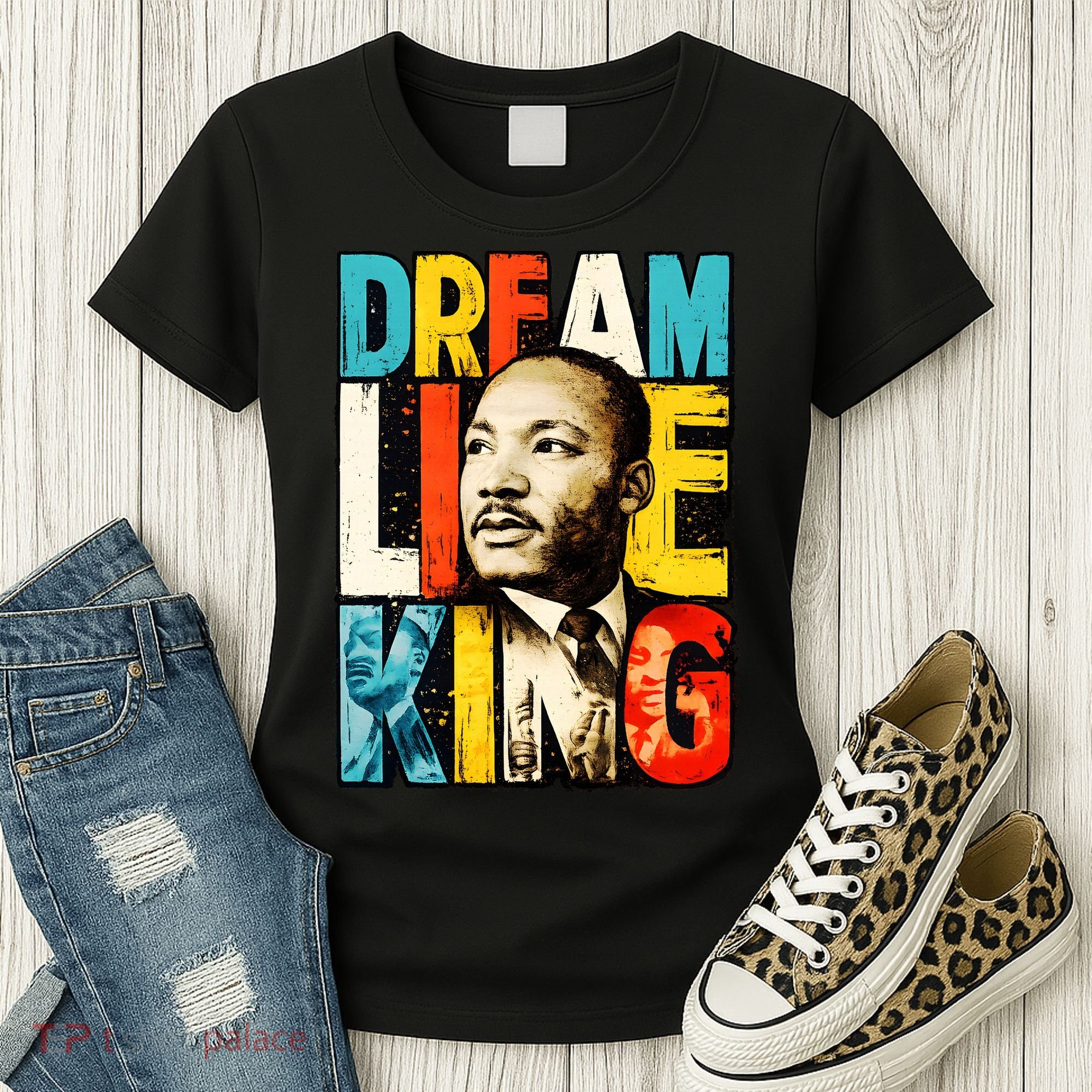 Dream Like King Black History Month Martin Luther King Day Women's T-Shirt