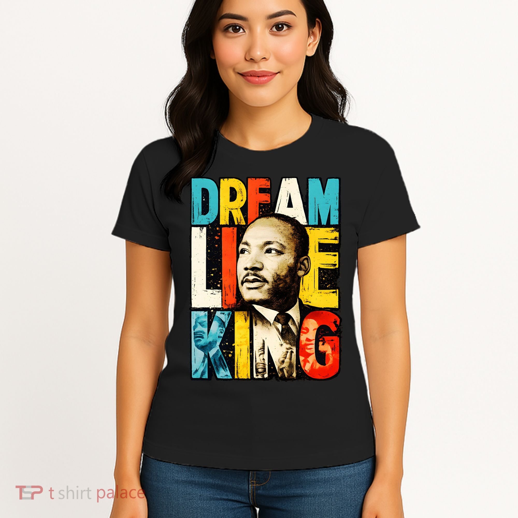 Dream Like King Black History Month Martin Luther King Day Women's T-Shirt