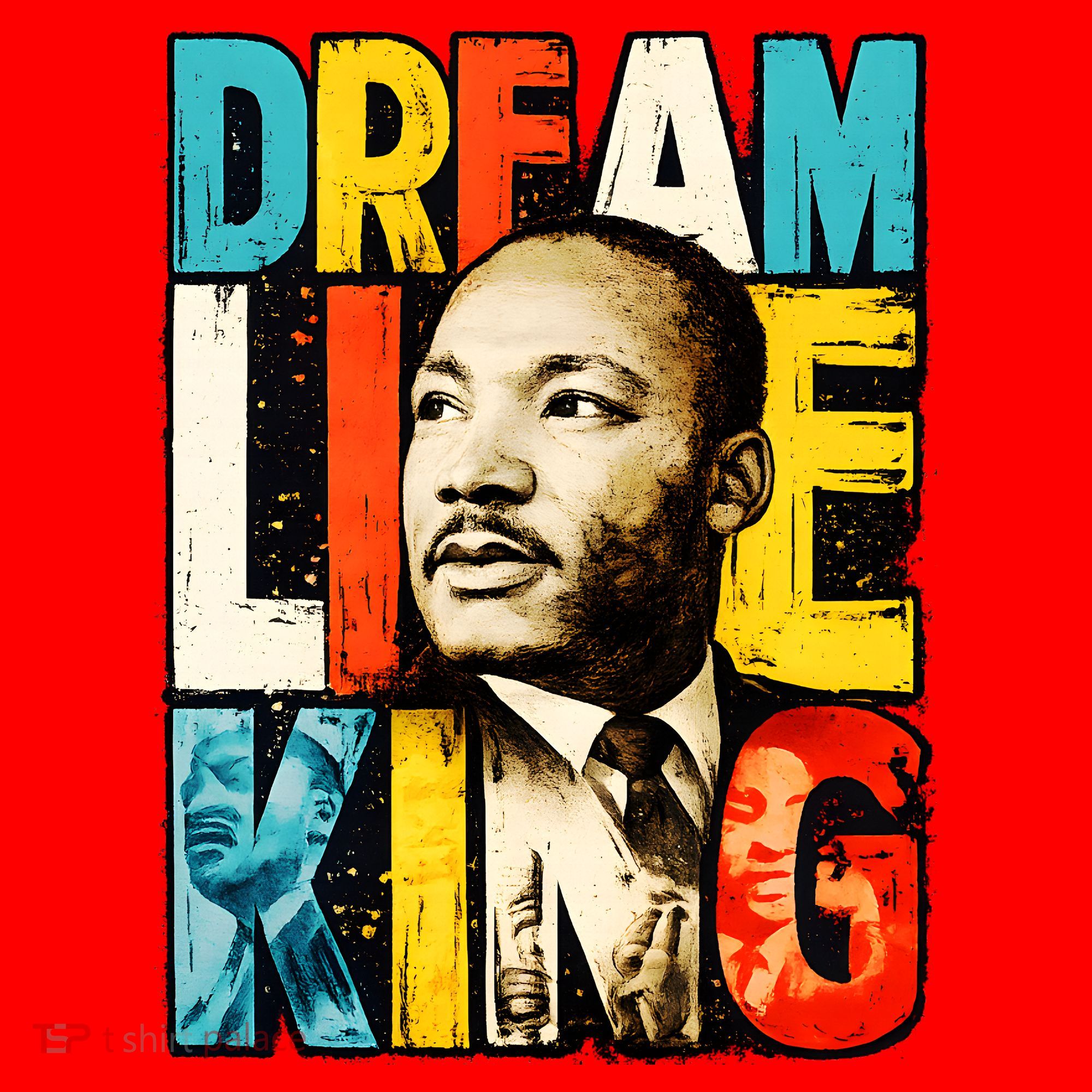Dream Like King Black History Month Martin Luther King Day Santa Hat