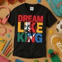 Dream Like King Martin Luther King Jr. Kids T-Shirt thumb 3