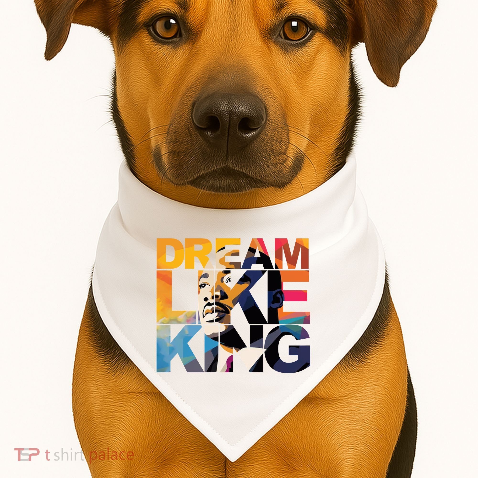 Dream Like King Martin Luther King Day USA-Made Doggie Bandana