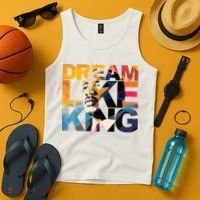 Dream Like King Martin Luther King Day Tank Top thumb 4
