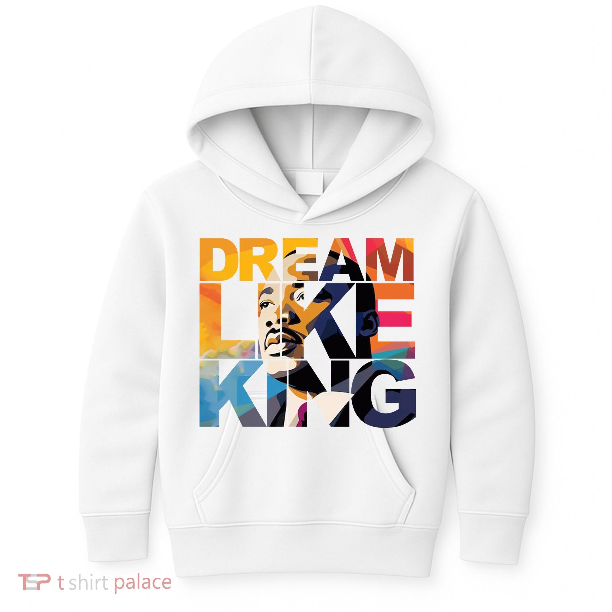 Dream Like King Martin Luther King Day Kids Hoodie