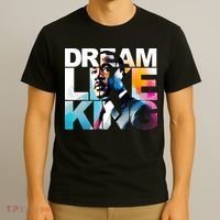 Dream Like King Martin Luther King Day Black History T-Shirt thumb 3