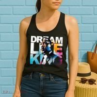 Dream Like King Martin Luther King Day Black History Women's Tank Top thumb 2
