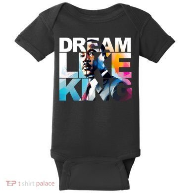 Dream Like King Martin Luther King Day Black History Baby Bodysuit