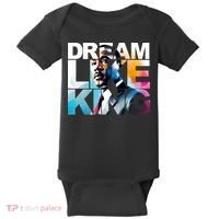 Dream Like King Martin Luther King Day Black History Baby Bodysuit thumb 0