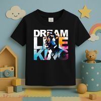 Dream Like King Martin Luther King Day Black History Toddler T-Shirt thumb 3