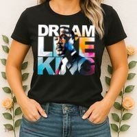 Dream Like King Martin Luther King Day Black History Women's T-Shirt thumb 2