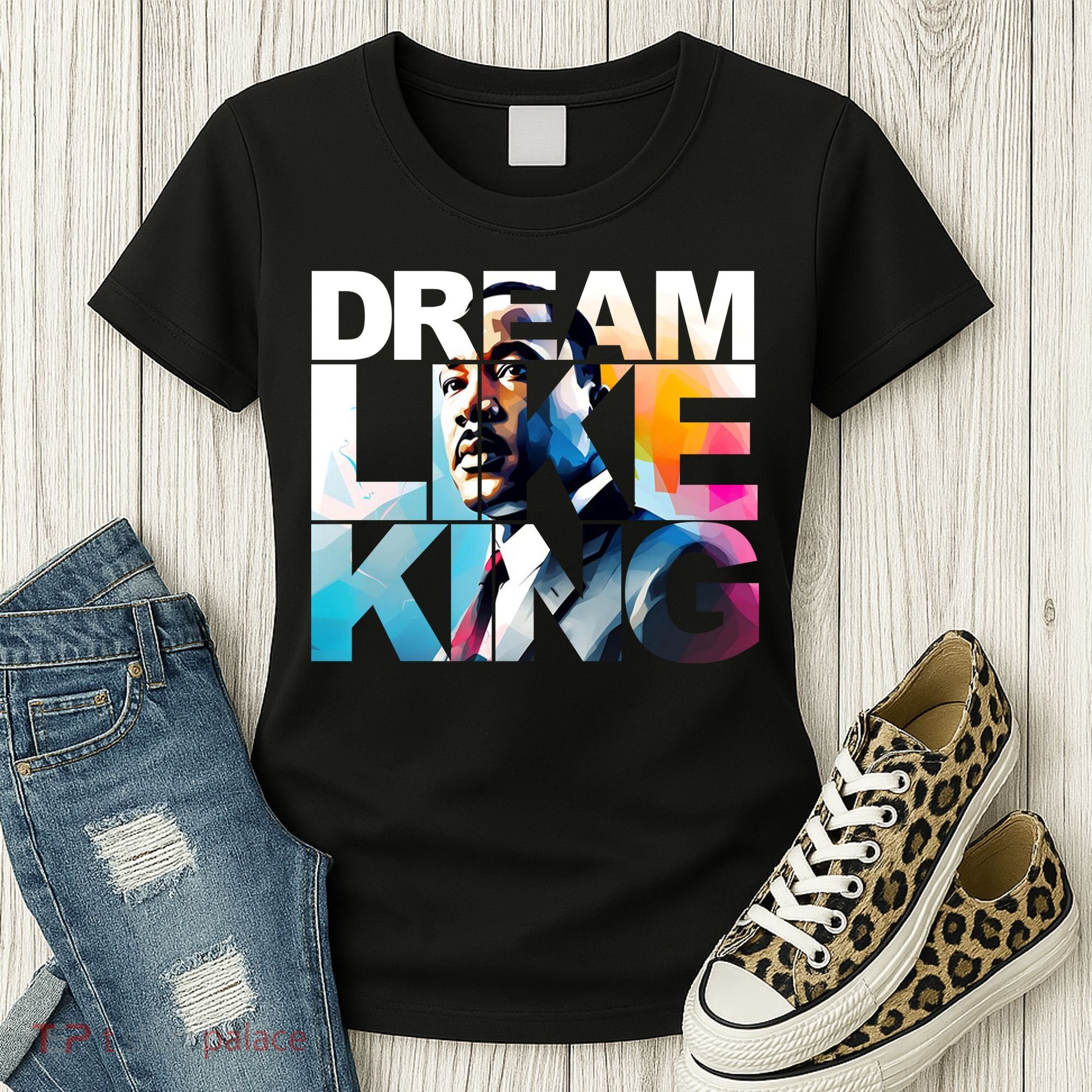 Dream Like King Martin Luther King Day Black History Women's T-Shirt
