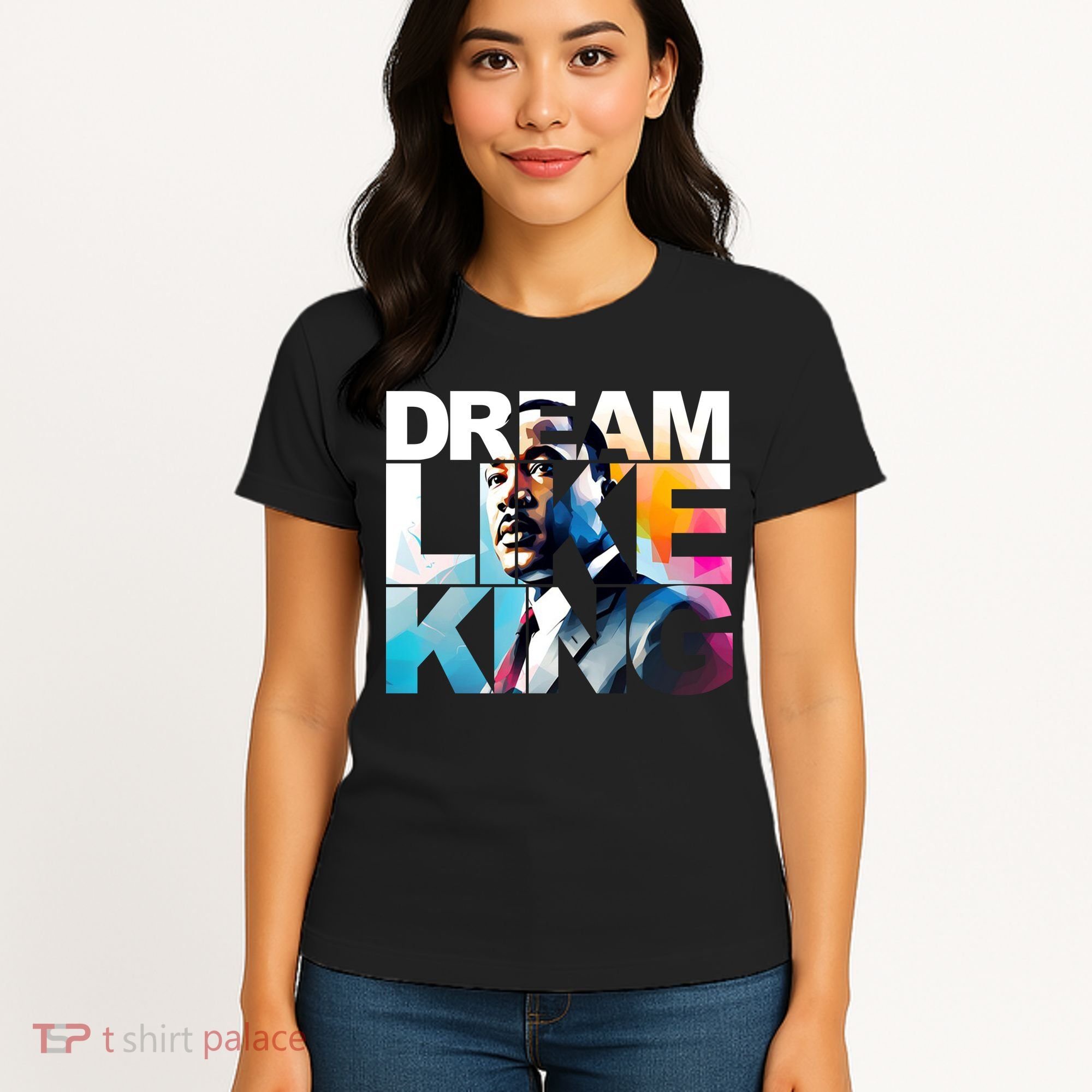 Dream Like King Martin Luther King Day Black History Women's T-Shirt