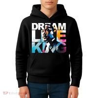 Dream Like King Martin Luther King Day Black History Kids Hoodie thumb 4