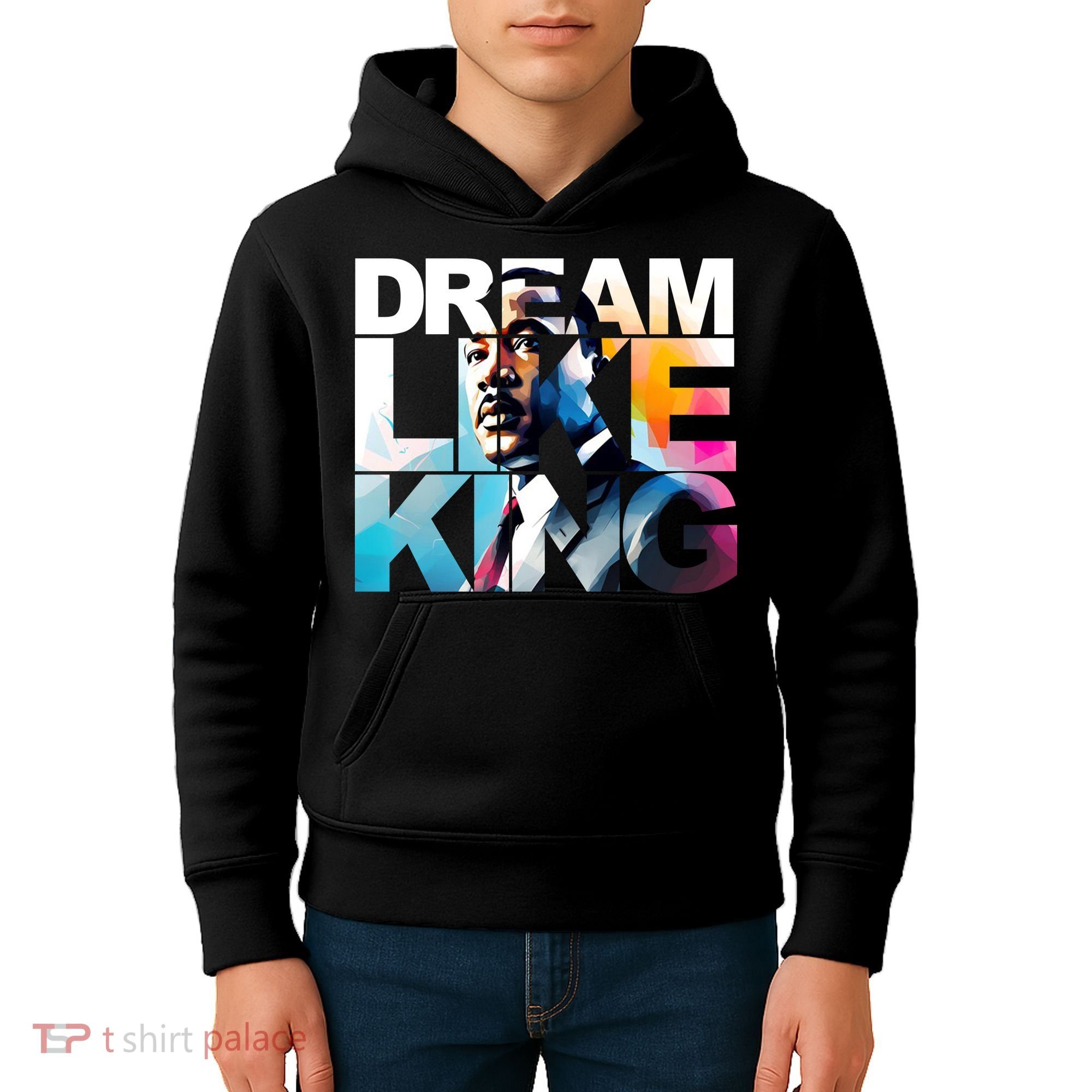 Dream Like King Martin Luther King Day Black History Kids Hoodie