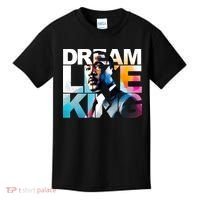 Dream Like King Martin Luther King Day Black History Kids T-Shirt thumb 0