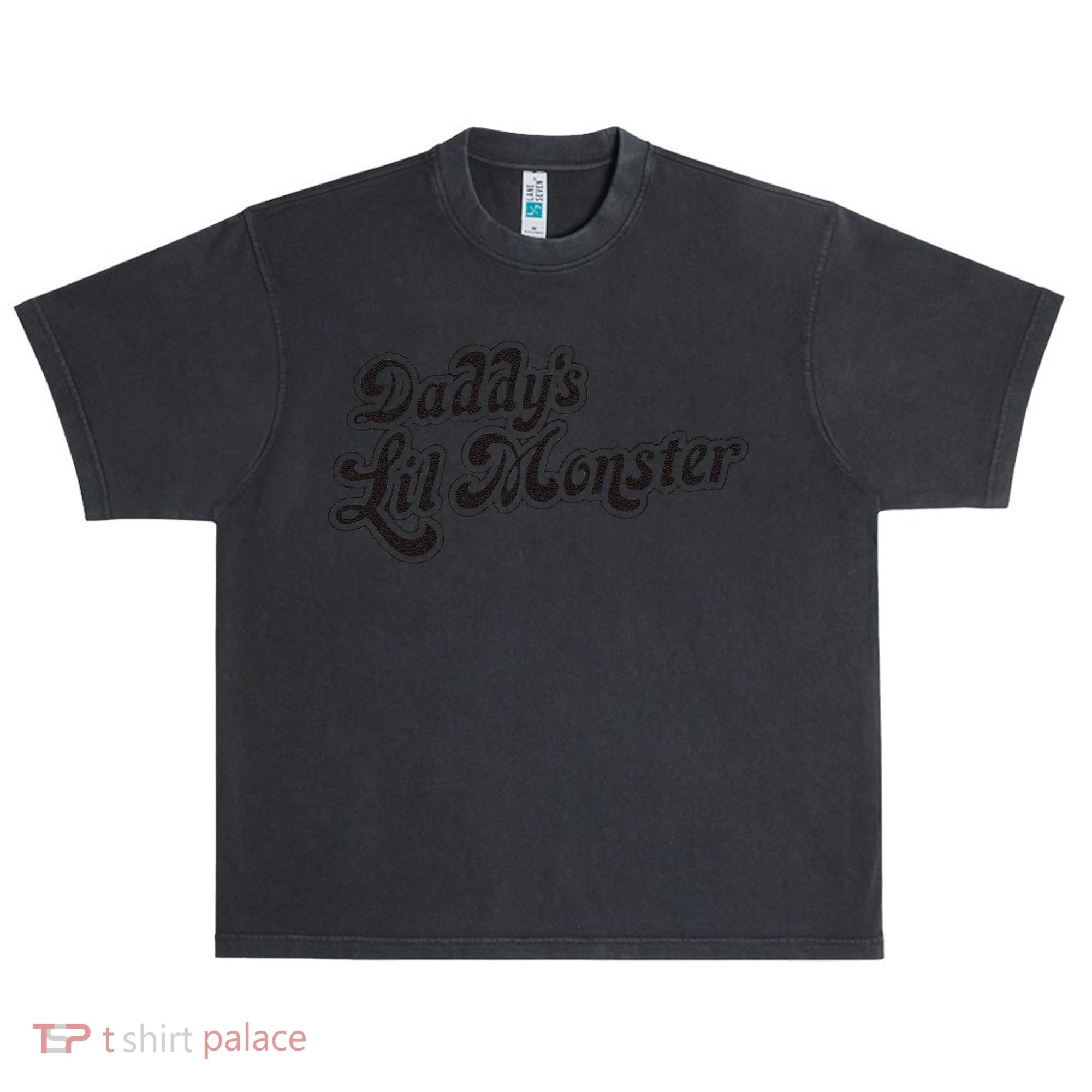 Daddys Lil Little Monster Urban Oversized Heavyweight T-Shirt