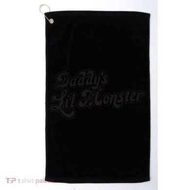 Daddys Lil Little Monster Golf Towel