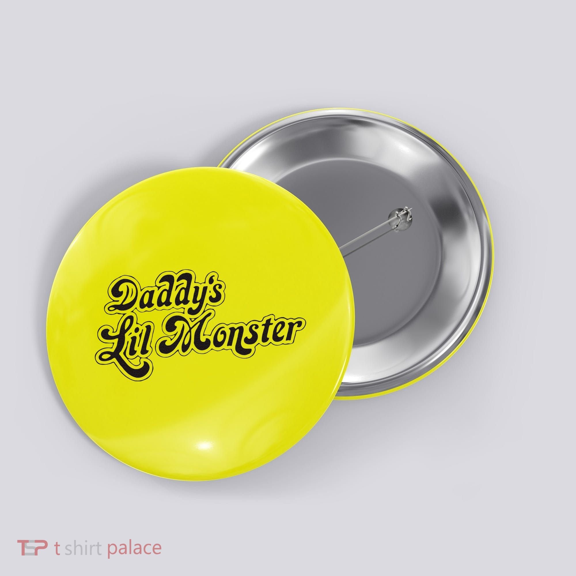 Daddys Lil Little Monster Button
