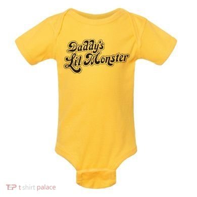 Daddys Lil Little Monster Baby Bodysuit