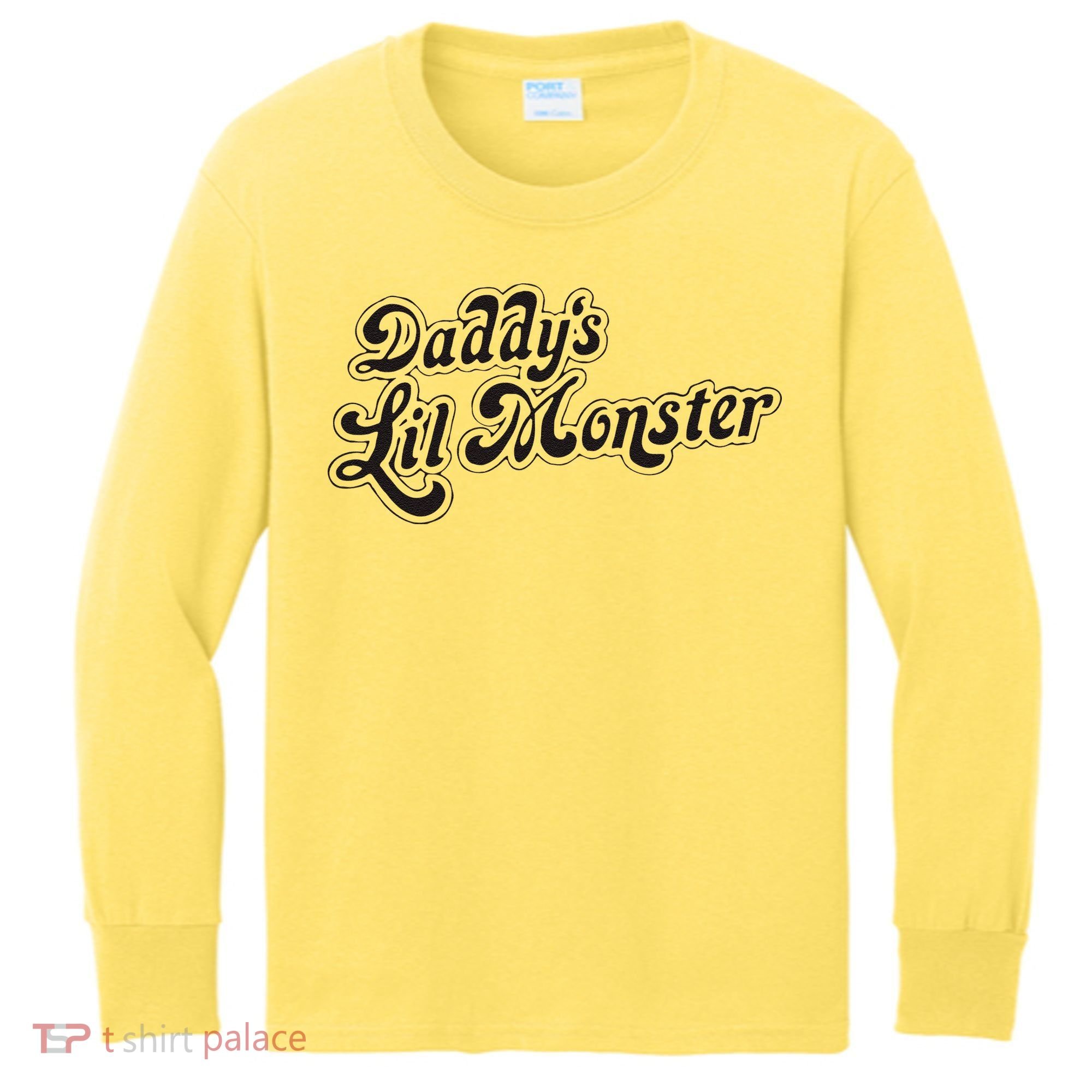 Daddys Lil Little Monster Kids Long Sleeve Shirt