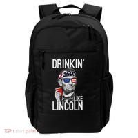 Drinkin Like Lincoln Patriot Abraham Lincoln Beer Drinking Backpack thumb 0