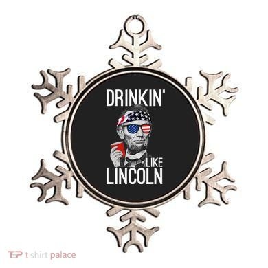 Drinkin Like Lincoln Patriot Abraham Lincoln Beer Drinking Ornament
