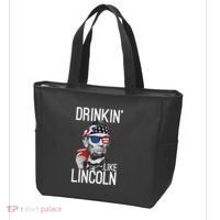Drinkin Like Lincoln Patriot Abraham Lincoln Beer Drinking Tote Bag thumb 3