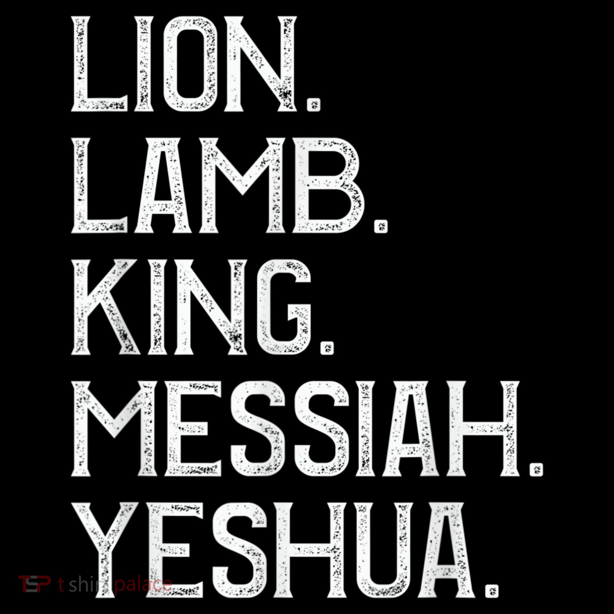 Distressed Lion Lamb King Messiah Yeshua Christian Bible Coffee Mug