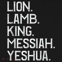 Distressed Lion Lamb King Messiah Yeshua Christian Bible Polo thumb 3