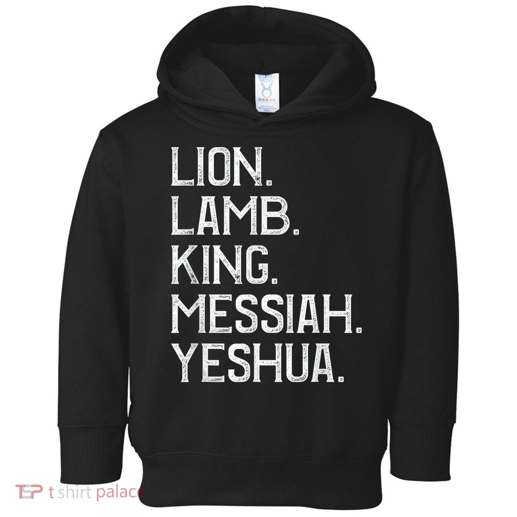 Distressed Lion Lamb King Messiah Yeshua Christian Bible Toddler Hoodie