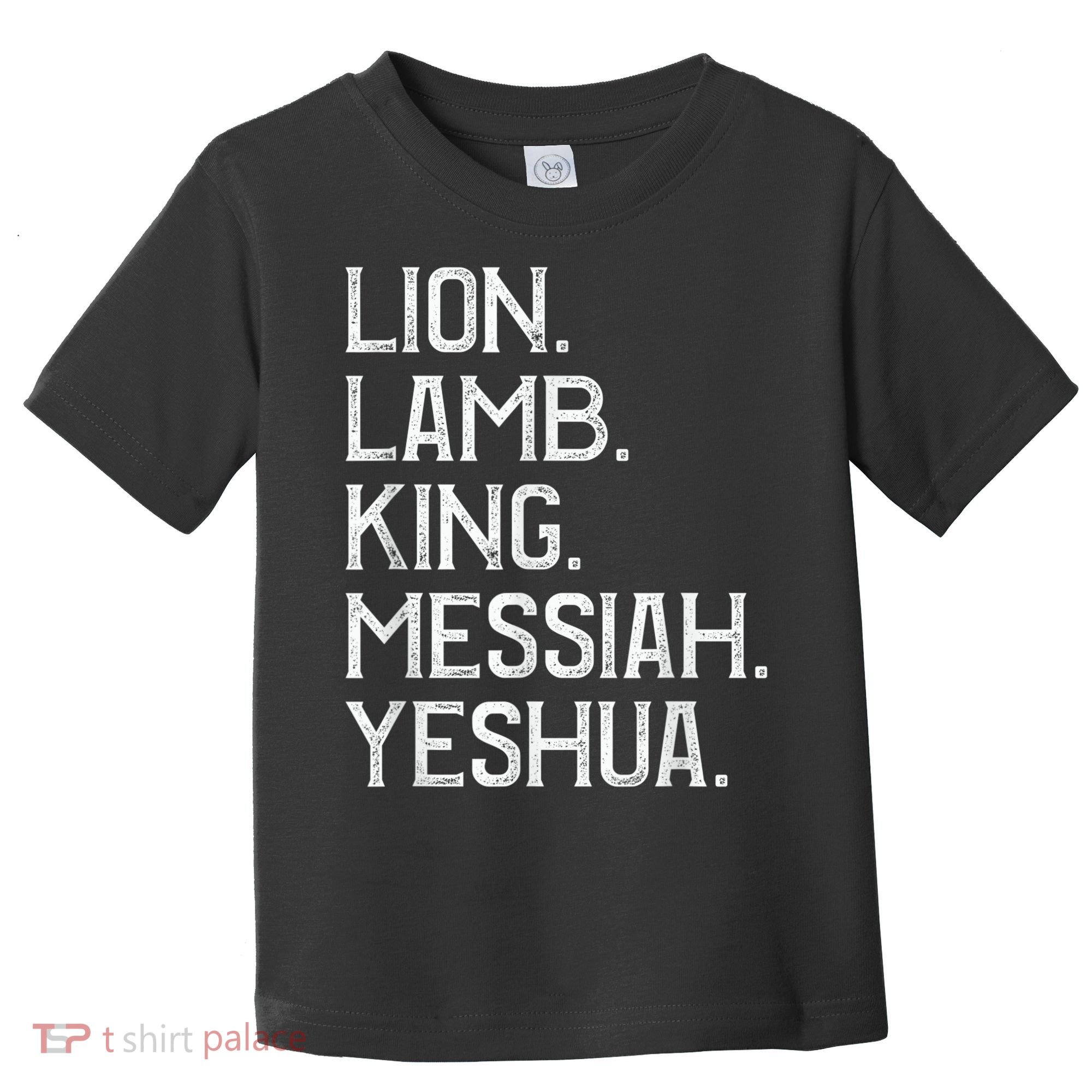 Distressed Lion Lamb King Messiah Yeshua Christian Bible Toddler T-Shirt