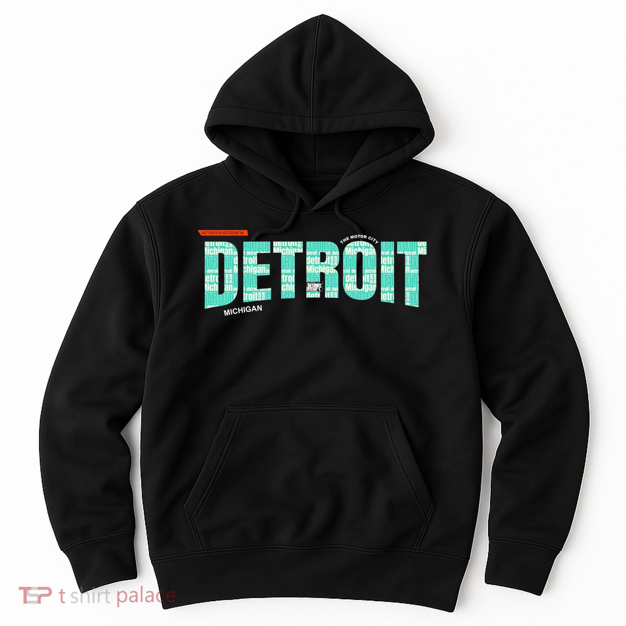 Detroit Latitude Longitude Hoodie