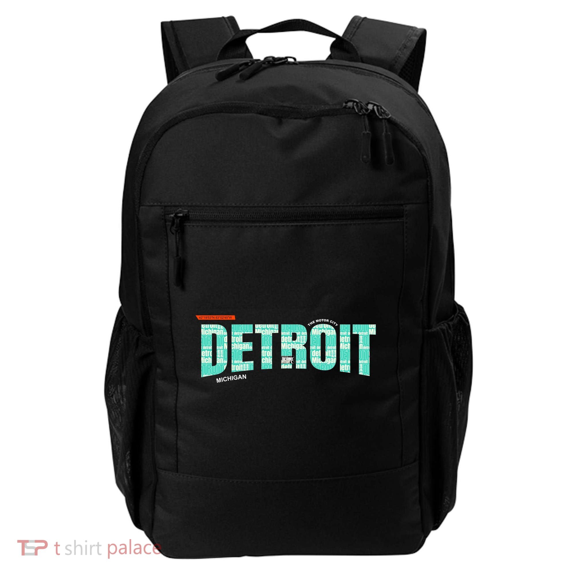 Detroit Latitude Longitude Backpack