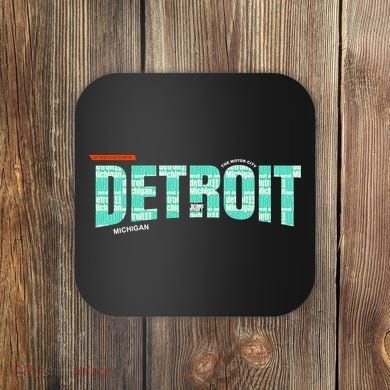 Detroit Latitude Longitude Coaster