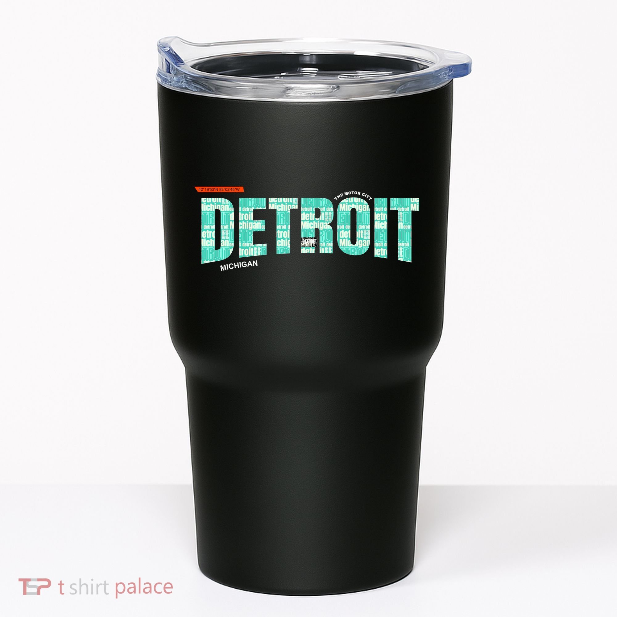 Detroit Latitude Longitude Tumbler