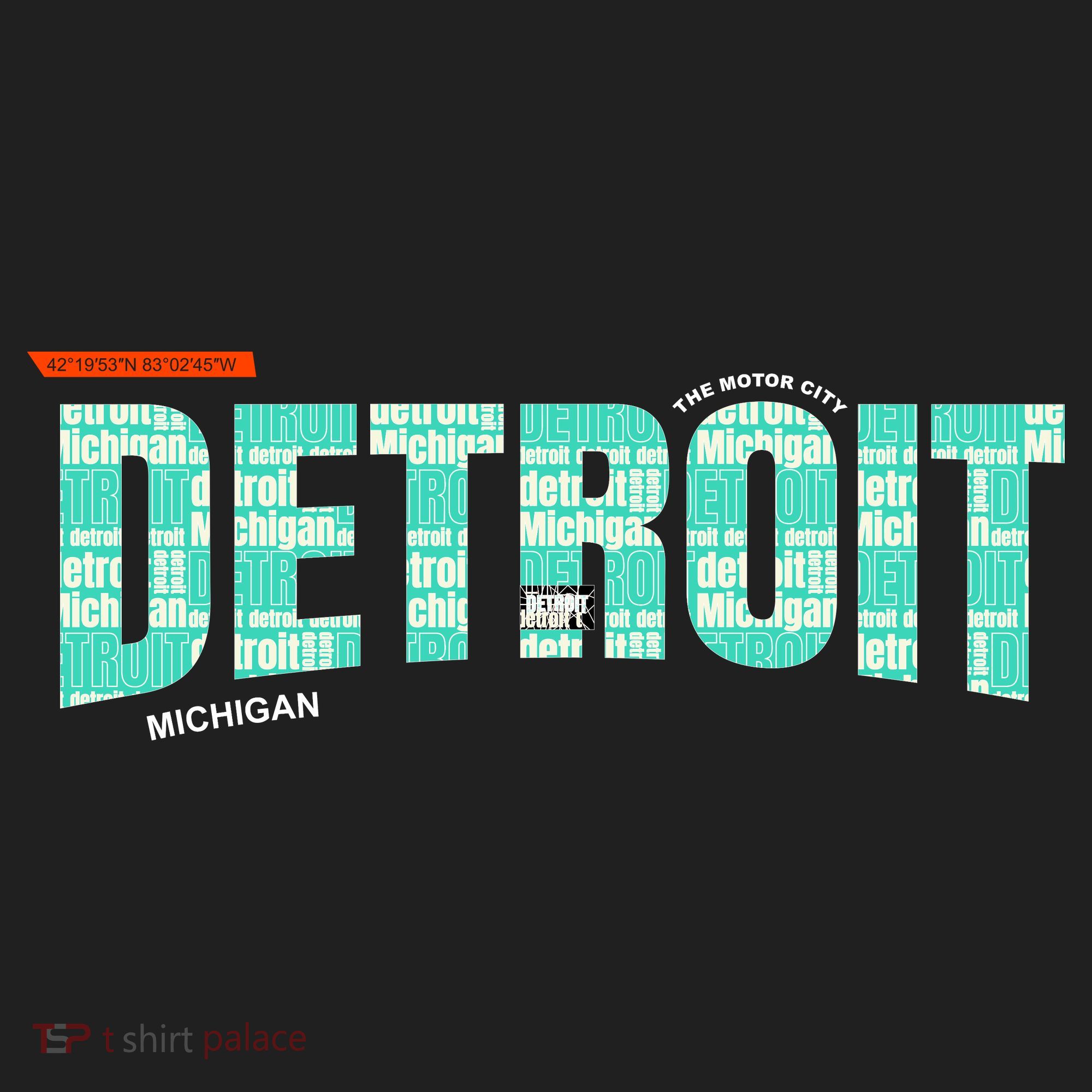 Detroit Latitude Longitude Tumbler