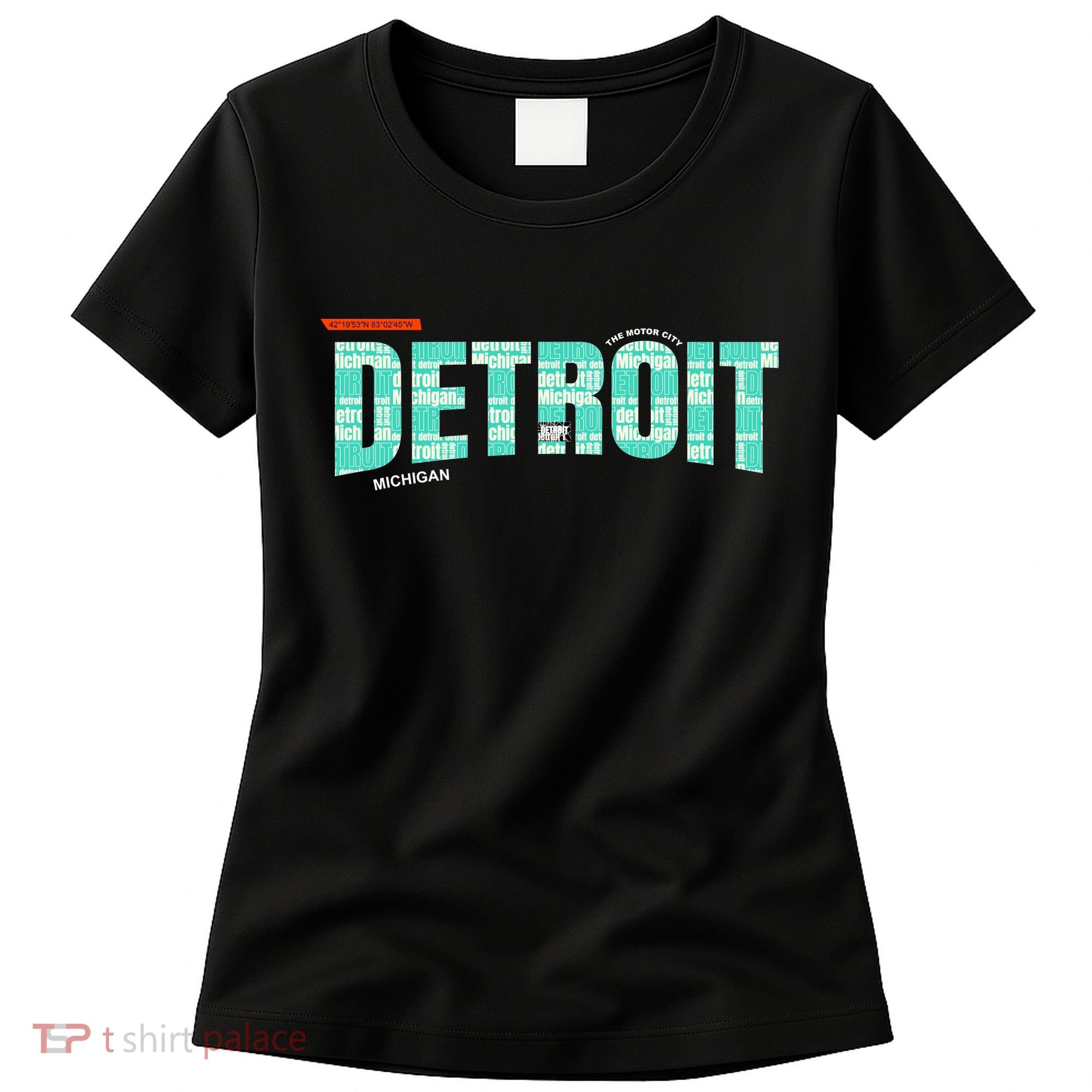 Detroit Latitude Longitude Women's T-Shirt