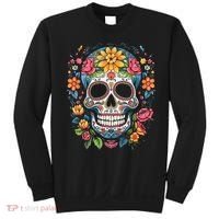 De Los Muertos Day Of The Dead Sugar Skull Halloween Sweatshirt thumb 0