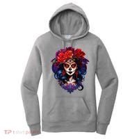 De Los Muertos La Catrina Day Of The Dead Sugar Skull Women's Hoodie thumb 0