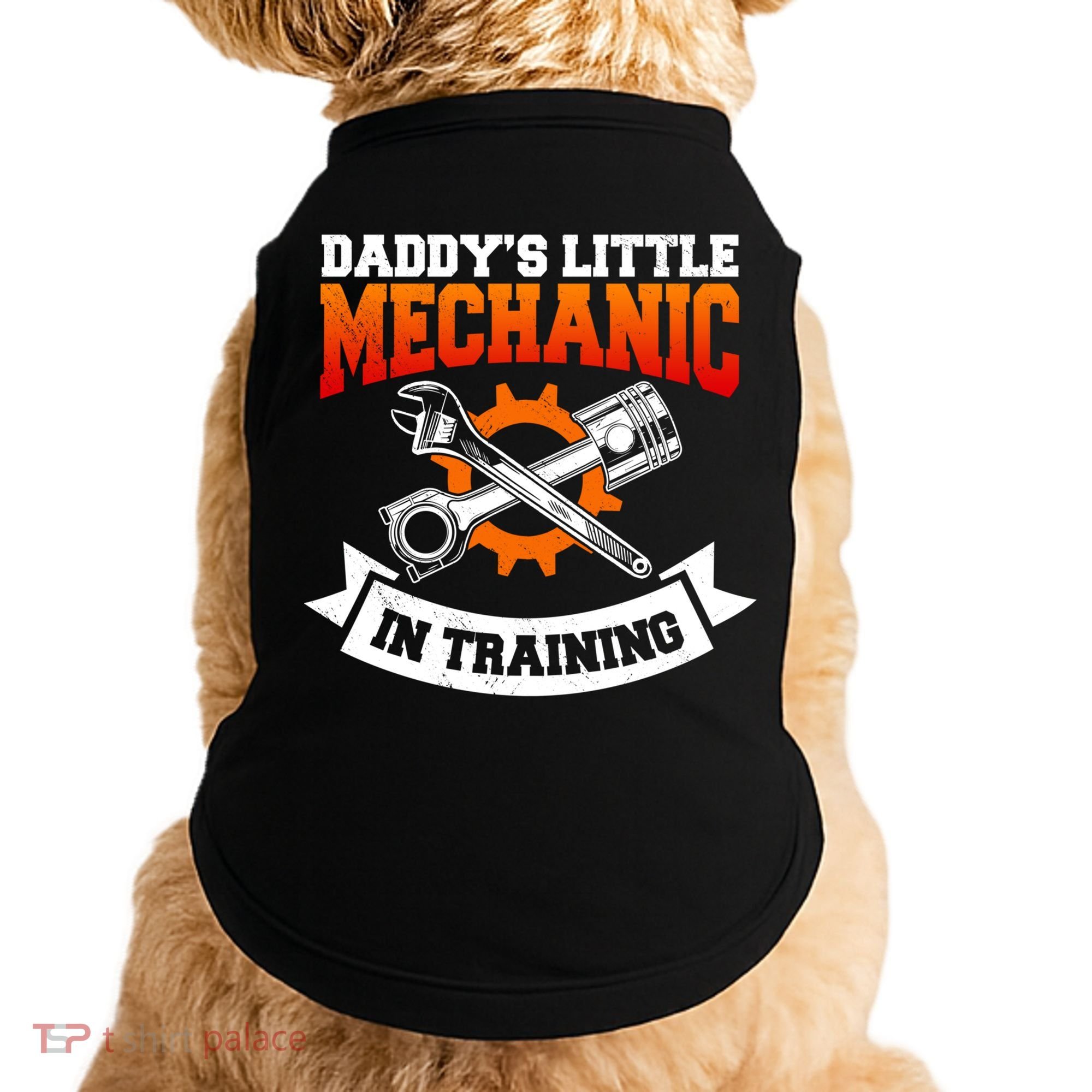 Daddy's Little Mechanic In Training Automotive Technician Cool Gift Doggie Tank