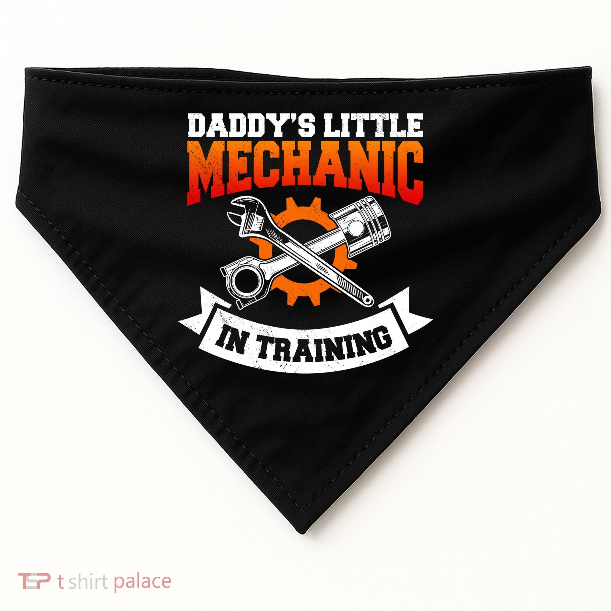 Daddy's Little Mechanic In Training Automotive Technician Cool Gift USA-Made Doggie Bandana