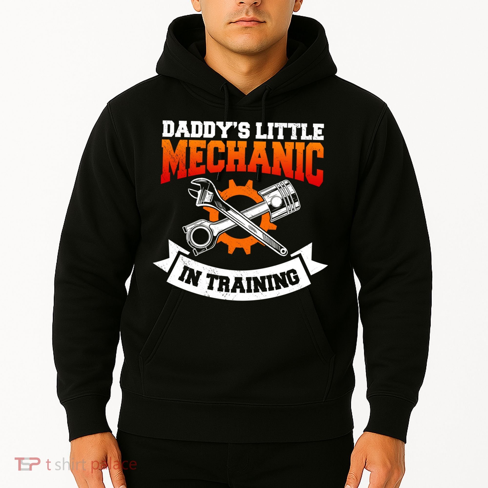 Daddy's Little Mechanic In Training Automotive Technician Cool Gift Hoodie