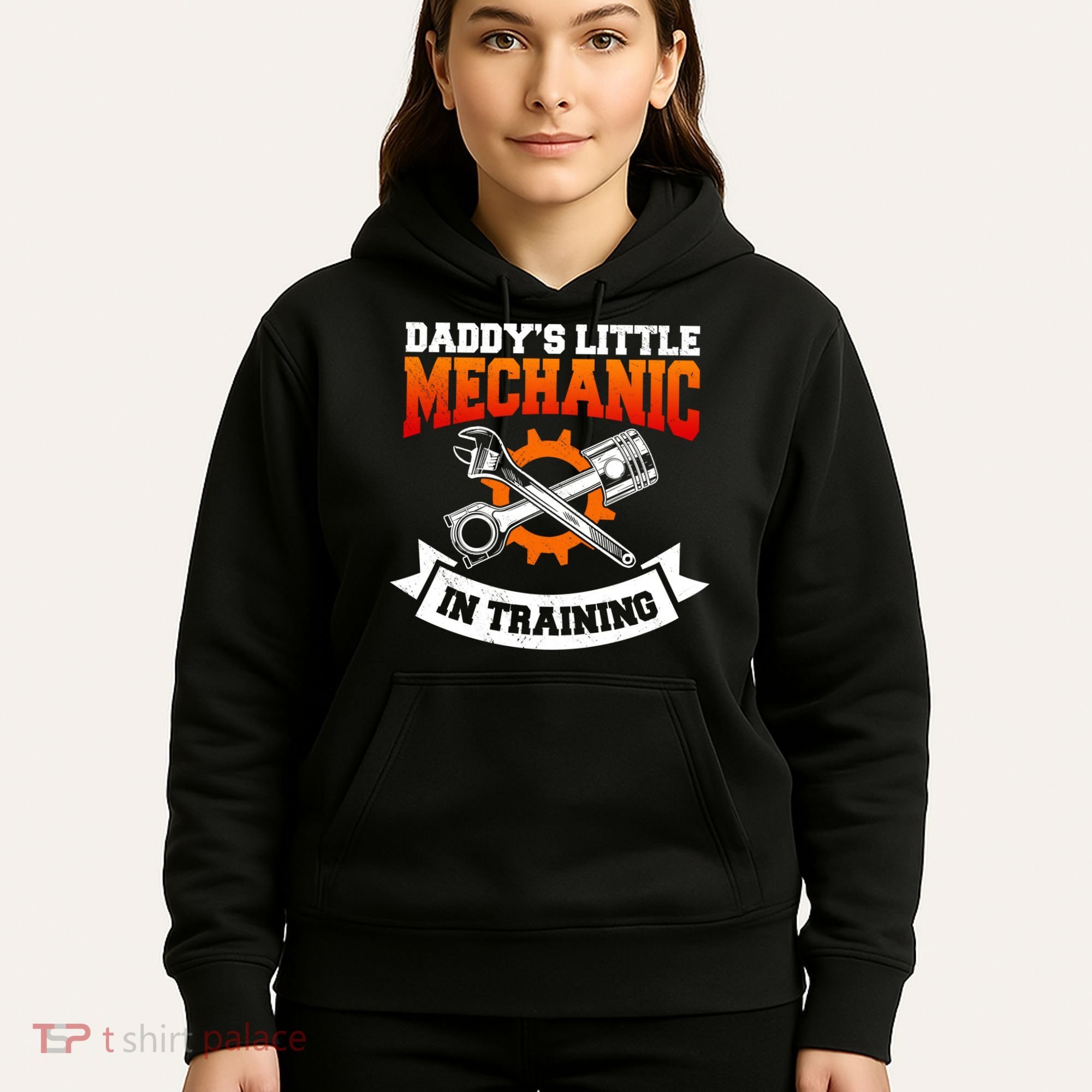 Daddy's Little Mechanic In Training Automotive Technician Cool Gift Hoodie
