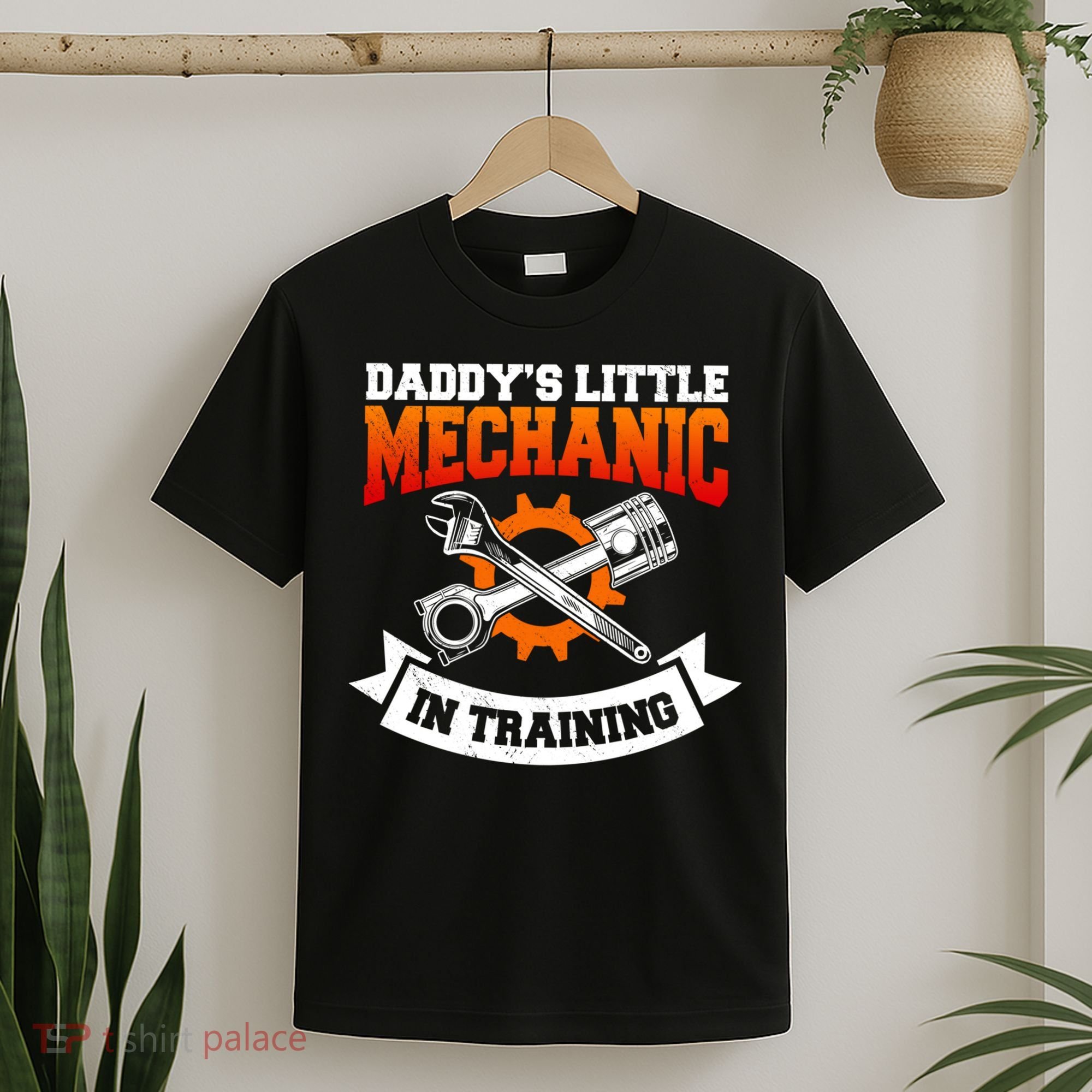 Daddy's Little Mechanic In Training Automotive Technician Cool Gift T-Shirt