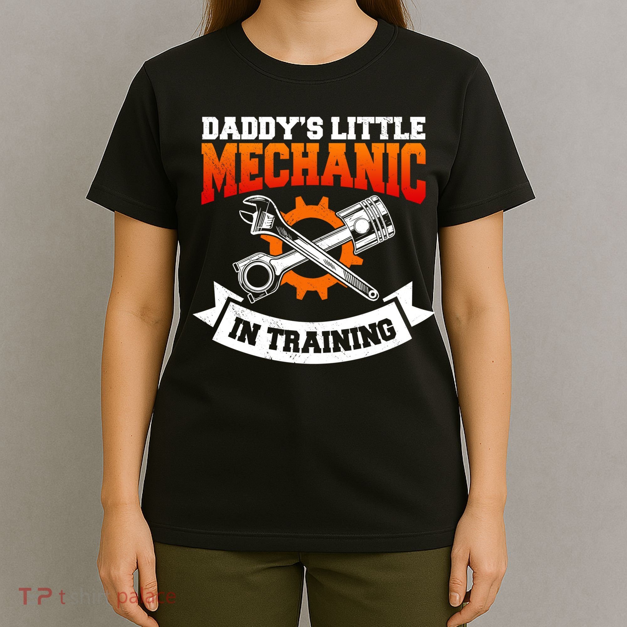 Daddy's Little Mechanic In Training Automotive Technician Cool Gift T-Shirt