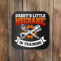 Daddy's Little Mechanic In Training Automotive Technician Cool Gift Coaster thumb 0