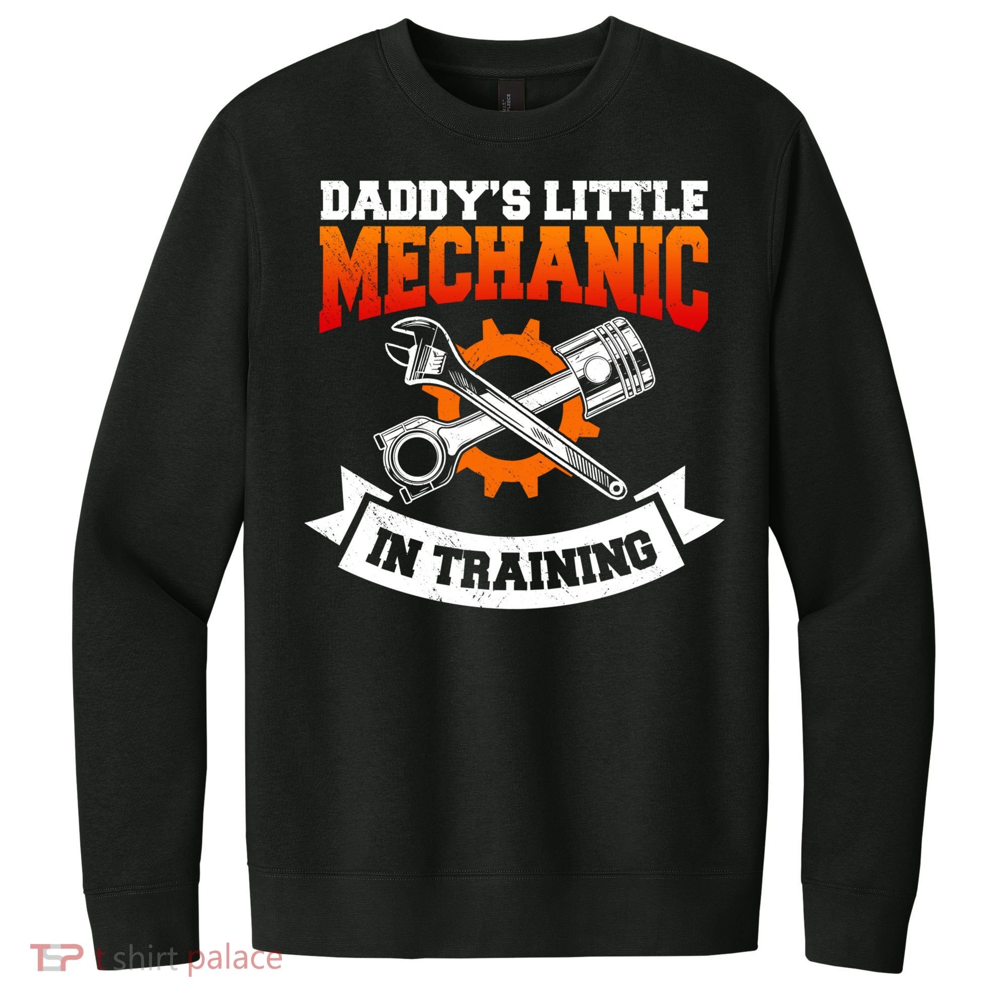Daddy's Little Mechanic In Training Automotive Technician Cool Gift V.I.T. Fleece Crew Sweatshirt